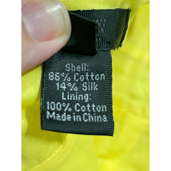 J. Crew Collection Dress Sz 0 Sheath Floral Keyhole Pockets Yellow Silk MSRP$298 - Picture 12 of 12